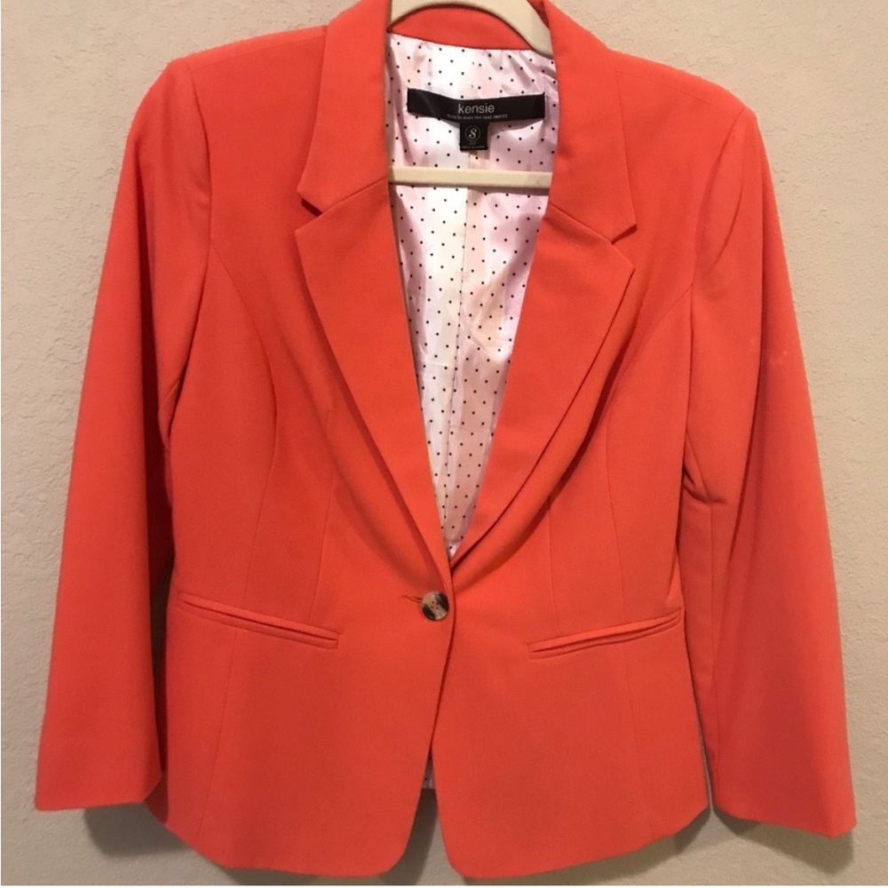 Kensie Blazer—red/orange